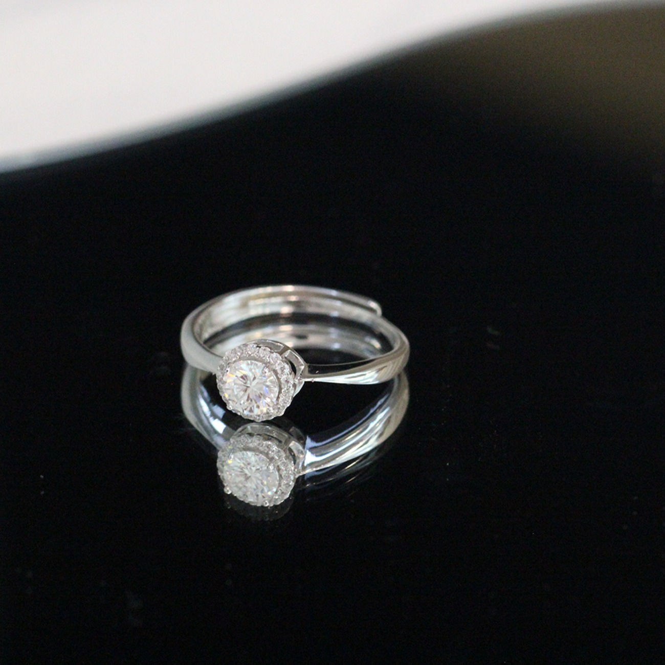벨라블랙 에투알 모이사나이트 반지 Etoile Ring sliver925